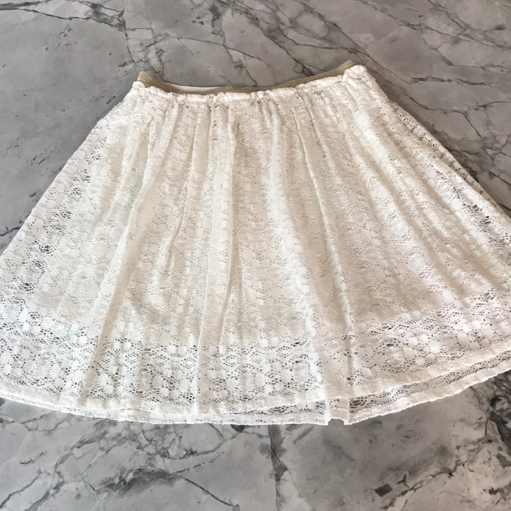 SCOOTER BROWN LACE SKIRT